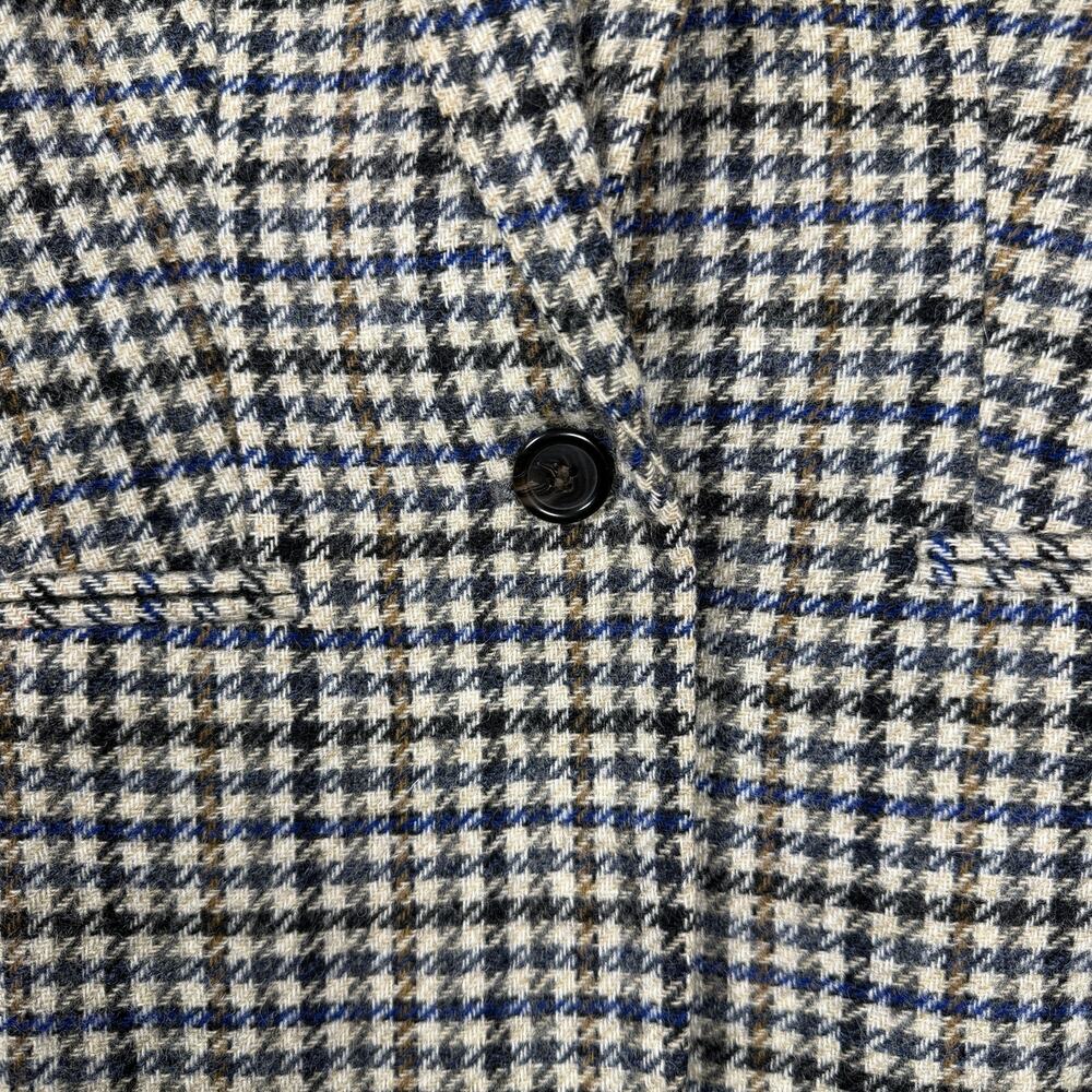 J Crew Campbell Blazer Houndstooth Moon Wool Elbow Patches Womens 0 Equestrian - Picture 7 of 13